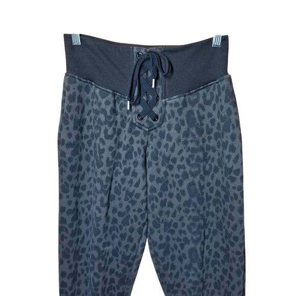 Victoria Secret Cheeta print high rise lace up jogger sweatpants size small - Picture 6 of 6